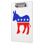 民主的パーティー政治エンブレム（ロバ） クリップボード (左)
