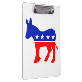 民主的パーティー政治エンブレム（ロバ） クリップボード (右)