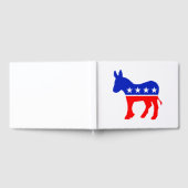 民主的パーティー政治エンブレム(ロバ) ゲストブック (全面)