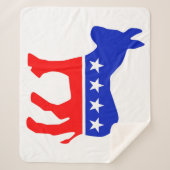 民主的パーティー政治エンブレム（ロバ） シェルパブランケット (正面)