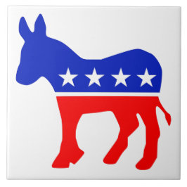 民主的パーティー政治エンブレム（ロバ） タイル
