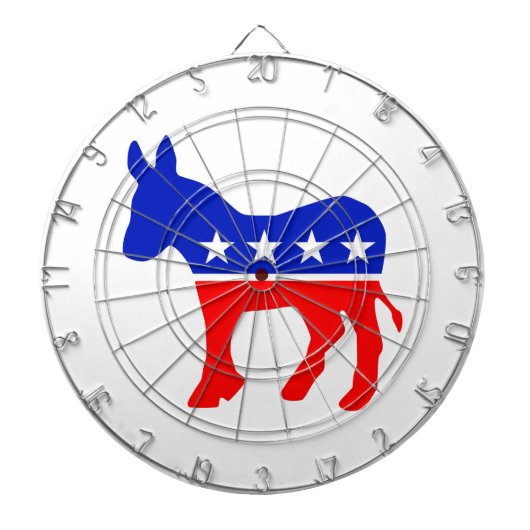 民主的パーティー政治エンブレム（ロバ） ダーツボード (正面)