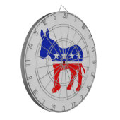 民主的パーティー政治エンブレム（ロバ） ダーツボード (正面左)