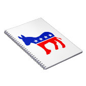 民主的パーティー政治エンブレム（ロバ） ノートブック (右側)