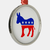 民主的パーティー政治エンブレム(ロバ) メタルオーナメント (右)