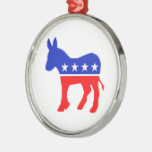 民主的パーティー政治エンブレム(ロバ) メタルオーナメント (左)