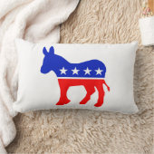 民主的パーティー政治エンブレム（ロバ） ランバークッション (ブランケット)