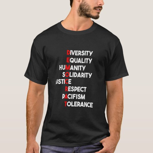 民主的価値 – 民主的用語 – 民主主義 Tシャツ (正面)
