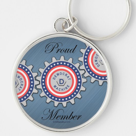 民主的誇りを持った機械部材 キーホルダー (正面)