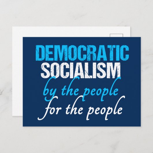 民主社会主義の定義ソーシャル・デモクラシー ポストカード (正面/裏面)