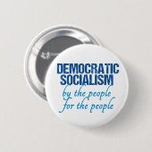 民主社会主義の民主社会主義の定義 缶バッジ (正面&裏面)