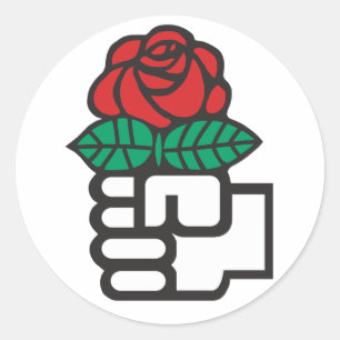 民主社会主義(第一とバラ記号) ラウンドシール