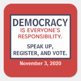 民主話主義の責任 スクエアシール