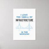 民事おもしろいエンジニアリング卒業 キャンバスプリント (正面)