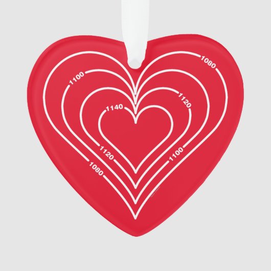 民事エンジニアリングハート オーナメント (正面)