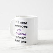 民事訴訟弁護士素晴らし、 コーヒーマグカップ (正面左)