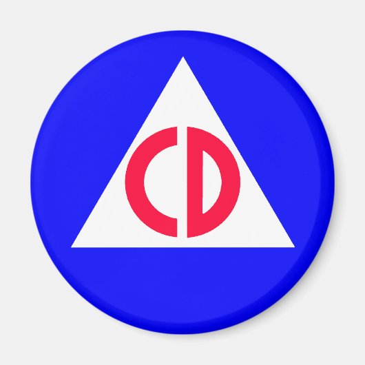 民事防衛 マグネット (正面)