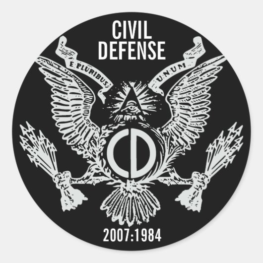 民事防衛 ラウンドシール (正面)