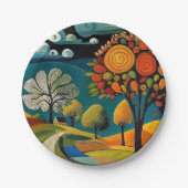 民俗な田舎 ペーパープレート (正面)