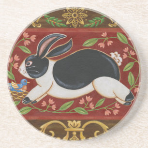 民俗ウサギ コースター
