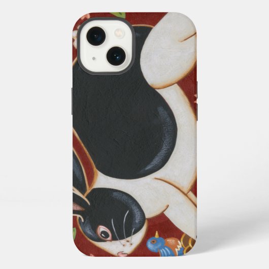 民俗ウサギ iPhoneケース (裏面)
