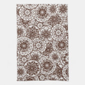 民俗オーナメントが付いている台所タオル キッチンタオル (縦)