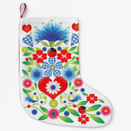 民俗クリスマスストッキング スモールクリスマスストッキング