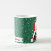 民俗クロースSnowy Happy Holidaysサンタ夫人のマグ コーヒーマグカップ (中央)