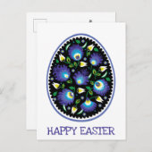 民俗ハッピーイースター ポストカード (正面/裏面)