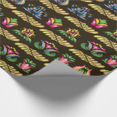 民俗ハンガリーパターンとのイメージ ラッピングペーパー (角)