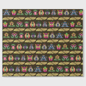 民俗ハンガリーパターンとのイメージ ラッピングペーパー (フラット)