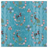 民俗ハンガリーパターン生地 ファブリック (クローズアップ)