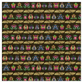 民俗ハンガリーパターン ファブリック (クローズアップ)