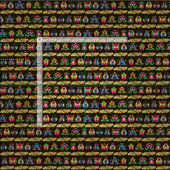 民俗ハンガリーパターン ファブリック (タイル)