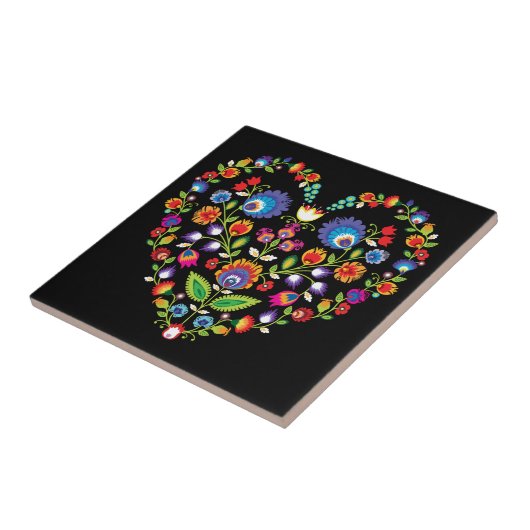 民俗ハートワイシナンキスタイル タイル (側面)