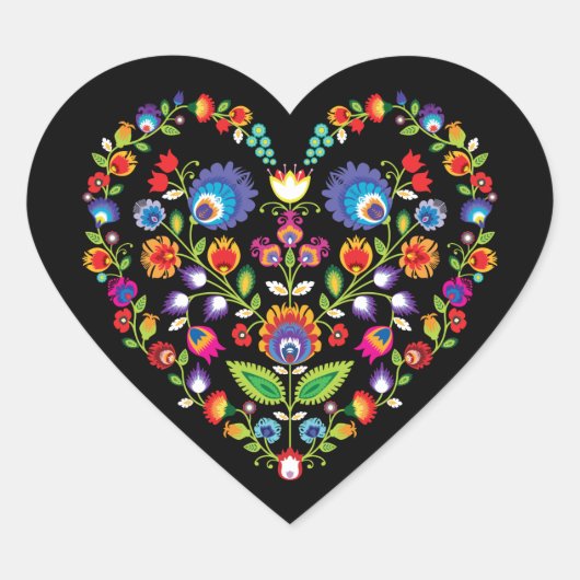 民俗ハートワイシナンキスタイル ハートシール (正面)