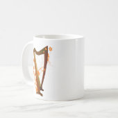 民俗ハープのマグ コーヒーマグカップ (正面左)