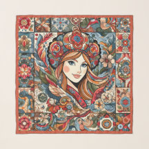 民俗ロシアのブラックレッドボヘミアンシックファッション