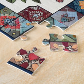 民俗ロシアのマトリヨスカボホシックフローラ ジグソーパズル (側面)