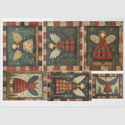 民俗初期のの聖降誕祭の天使 薄葉紙 (正面)