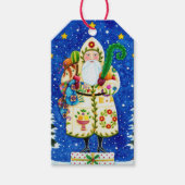 民俗初期のボルチモアキルト父クリスマス ギフトタグ (正面)