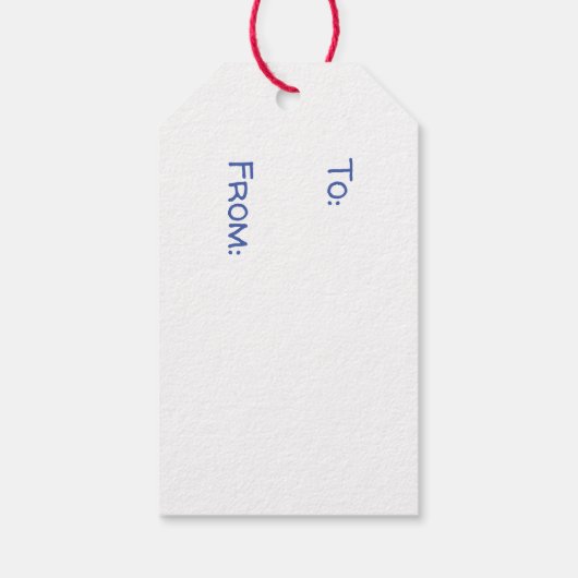 民俗初期のボルチモアキルト父クリスマス ギフトタグ (裏面)