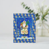 民俗初期のボルチモアキルト父クリスマス シーズンポストカード (スタンド正面)