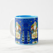 民俗初期のボルチモアキルト父クリスマス ツートーンマグカップ (正面左)