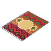 民俗北欧パターン |ギフトパーソナライズされたデコール ノートブック (左側)