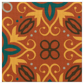 民俗学の民族モザイク模様(紅葉) ファブリック (クローズアップ)