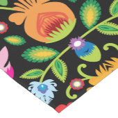 民俗学の花ワイシナンキブラック ショートテーブルランナー (コーナー)