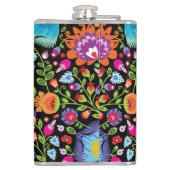 民俗学の花ワイシナンキブラック  フラスク (裏面)