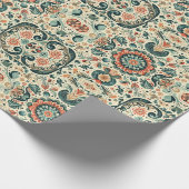 民俗学チャーム:職人技フォークアートラッピング紙 ラッピングペーパー (角)