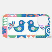 民俗学フローラカード:スカンジナビアデザイン。 Case-Mate iPhoneケース (裏面 (横))